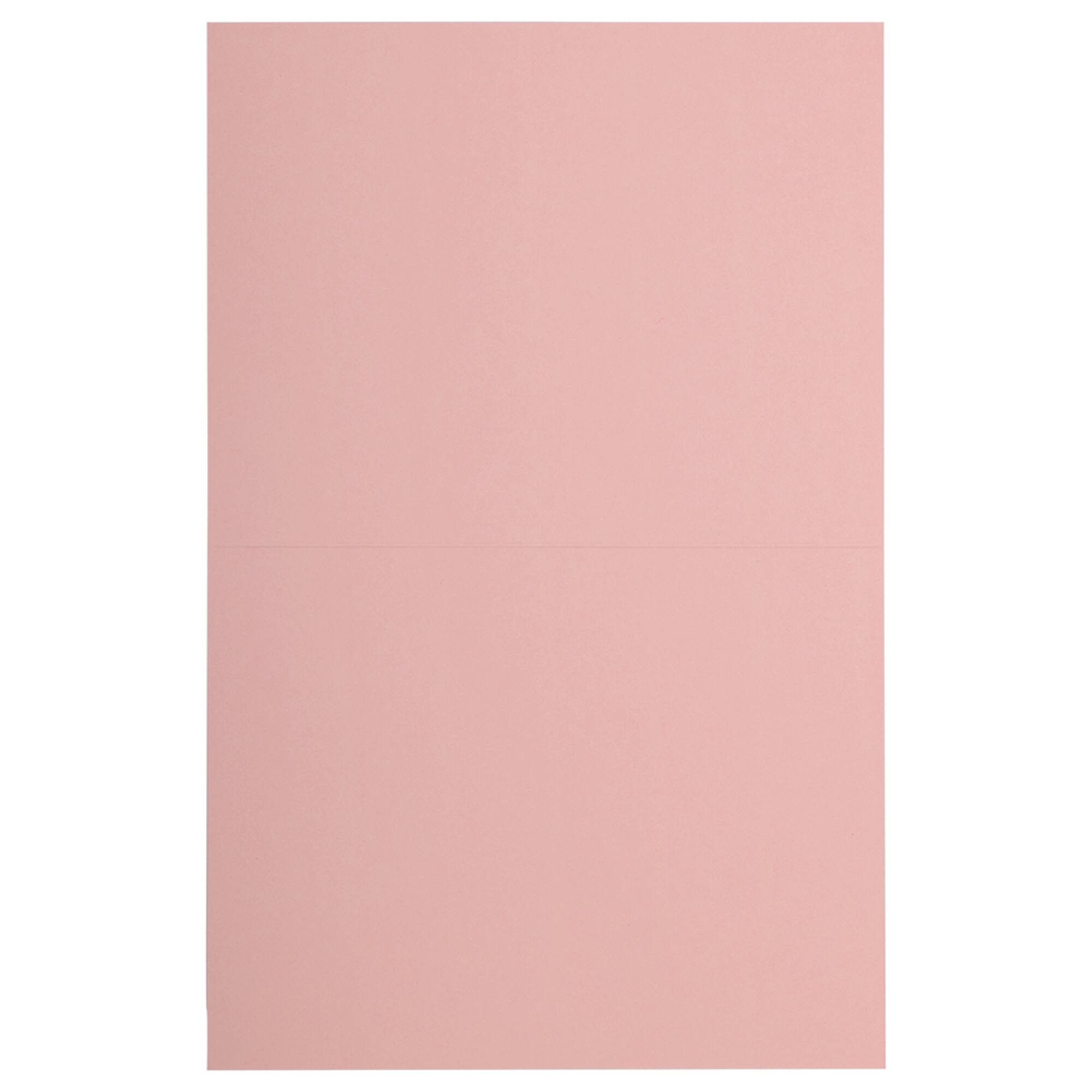 JAM Paper A2 Baby Pink Pastel Blank Foldover Cards, 100ct.